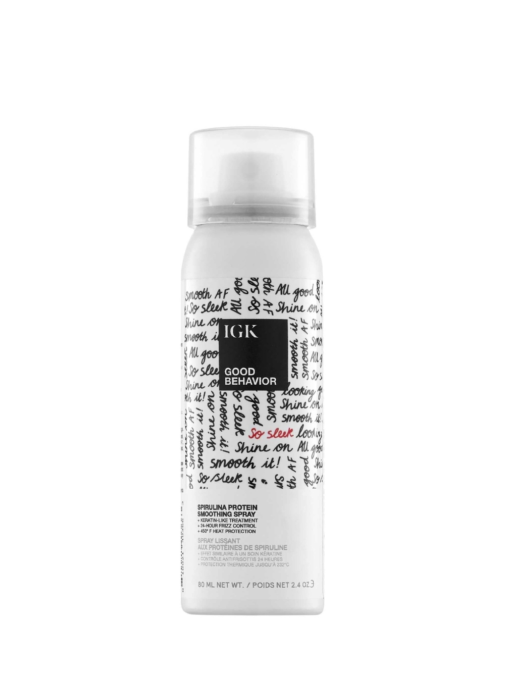 IGK Good Behavior Spirulina Protein Smoothing Frizz Control Spray -80ml